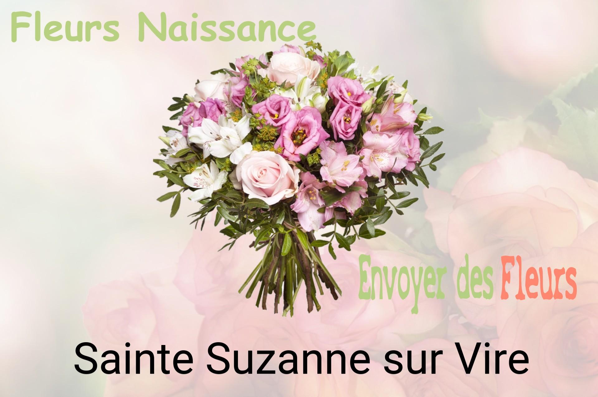 Bouquet de fleurs de naissance livré à Sainte-Suzanne-sur-Vire