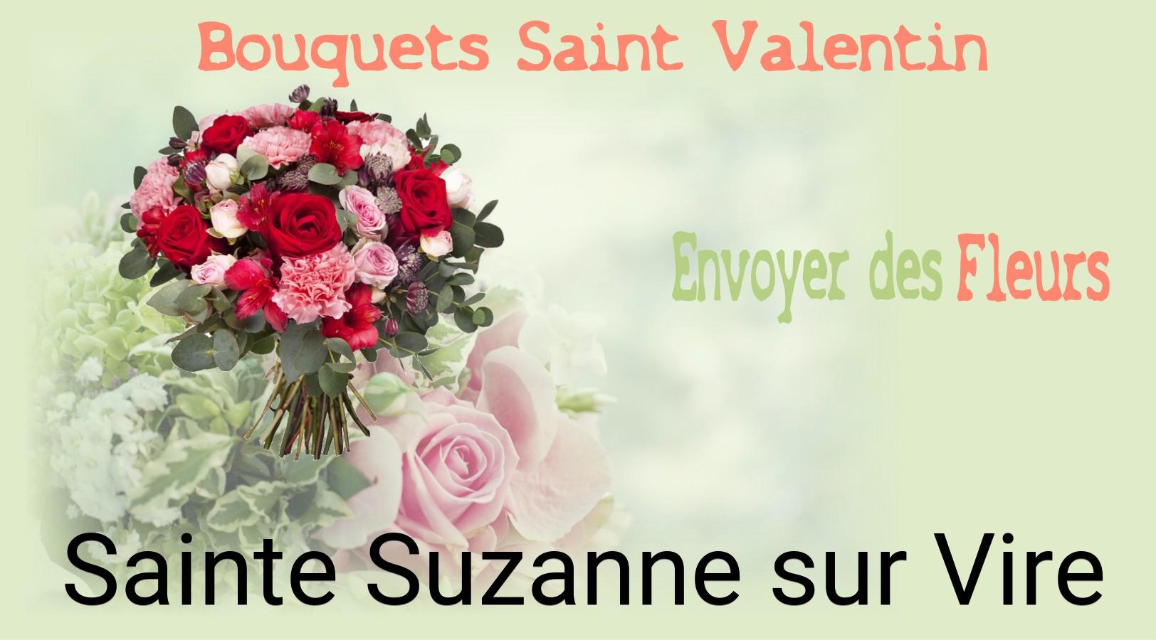 Roses de Saint-Valentin livrées à Sainte-Suzanne-sur-Vire